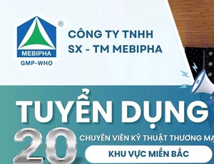 Công ty TNHH SX - TM MEBIPHA tuyển dụng nhân sự